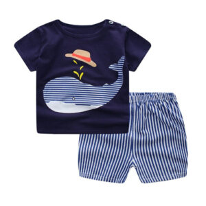 Cartoon Clothing Baby Boy Summer Clothes T-shirt Baby Girl Casual