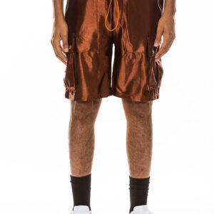 Satin Cargo Shorts